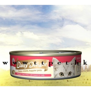 Daily Delight (DD54) 天然 Jelly 貓罐頭(白鰹吞拿魚+雞胸肉) 80g
