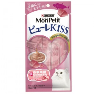 MonPetit Puree Kiss 吞拿魚醬伴粒粒吞拿魚肉貓小食 40g