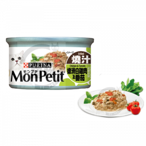 MON PETIT至尊貓罐頭 - 燒汁嫩滑白雞肉及番茄 (85g x 24)