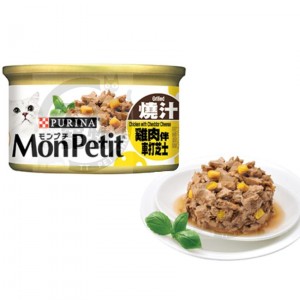 MON PETIT至尊貓罐頭 - 燒汁雞肉伴車打芝士 (85g x 24)