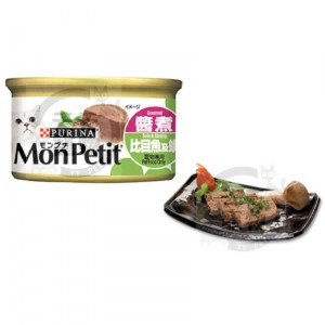 MON PETIT至尊貓罐頭 - 醬煮比目魚及蝦 (85g x 24)