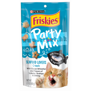 Friskies 喜躍 Party Mix 鬆脆貓小食 - 海鮮味 (Seafood Crunch) 170g