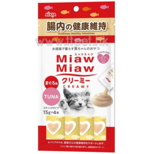Aixia Miaw Miaw 日式貓咪肉醬 - 吞拿魚 (腸道配方) 15g x 4條裝