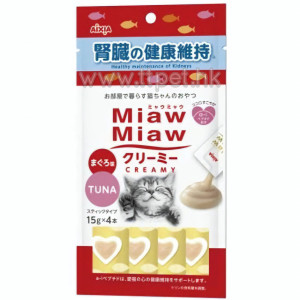 Aixia Miaw Miaw 日式貓咪肉醬 - 吞拿魚 (腎臟配方) 15g x 4條裝