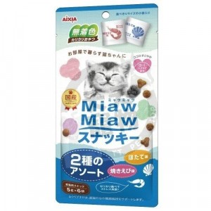 Aixia Miaw Miaw 日式貓咪點心護心系列 - 扇貝、蝦 30g 