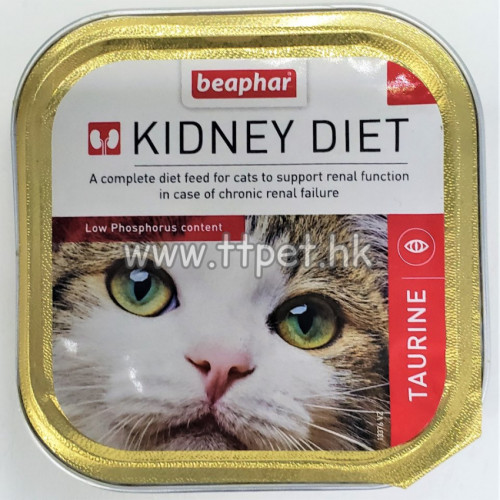 Beaphar 腎臟保健配方貓罐頭 (牛磺酸) 100g  x 1箱(16盒)