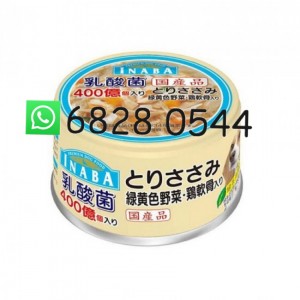Inaba 日本 乳酸菌系列狗罐頭-雞軟骨蔬菜 (D143) 80g 