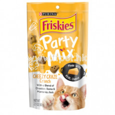 Friskies 喜躍 Party Mix 鬆脆貓小食 - 芝士味 (Cheezy Craze Crunch) 170g 