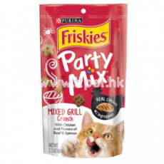 Friskies 喜躍 Party Mix 鬆脆貓小食 - 雜錦燒烤味 (Mixed Grill Crunch) 170g