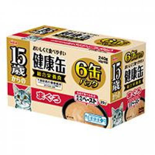 AIXIA 健康缶 愛喜雅15歲以上高齡貓主食罐 (吞拿魚) 240g (40g × 6)