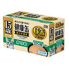 AIXIA 健康缶 愛喜雅15歲以上高齡貓主食罐 (鰹魚) 240g (40g × 6)