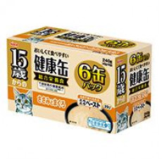 AIXIA 健康缶 愛喜雅15歲以上高齡貓主食罐 (雞+吞拿魚) 240g (40g × 6)