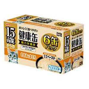 AIXIA 健康缶 愛喜雅15歲以上高齡貓主食罐 (雞+吞拿魚) 240g (40g × 6)