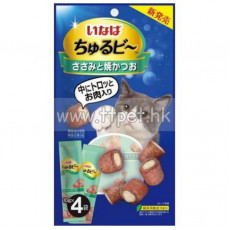 INABA 流心粒粒貓小食 - 雞肉+燒鰹魚 (10g x 4小袋)