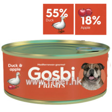 GOSBI Plaisirs 無穀物成犬罐頭 - 鴨肉蘋果 (185g)
