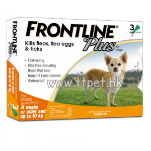 FRONTLINE PLUS 小型/幼犬用防蝨防牛蜱劑 S (3支裝)