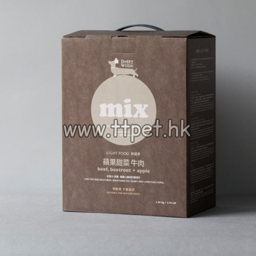 DOGGY WILLIE 輕寵食 - MIX 無榖主食 (蘋果甜菜牛肉) 1.25kg (10小包)