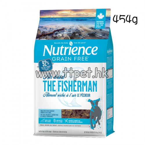 Nutrience 無穀物風乾狗糧 - 海洋風味 (鱈魚、鯡魚、鴨) 454g