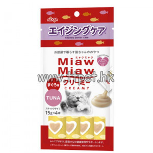 Aixia Miaw Miaw 日式貓咪肉醬-吞拿魚 (提升免疫配方) 15g x 4條裝
