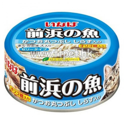 Inaba 日本前浜の魚貓罐頭 (鰹魚+小魚) 115g