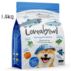 Loveabowl 無穀物希靈魚三文魚海洋全犬種配方狗糧 1.4KG