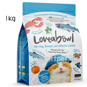 Loveabowl 無穀物龍蝦雙魚海鮮全貓種配方貓糧 1KG