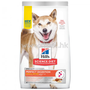 Hill's Perfect Digestion 1 - 6 完美消化 (雞肉、全燕麥及糙米) 細粒成犬狗糧