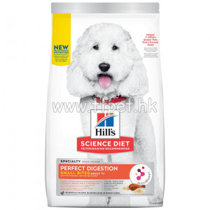 Hill's Perfect Digestion 7+ 完美消化 (雞肉、全燕麥及糙米) 細粒高齡犬狗糧 3.5LB