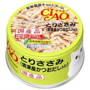 CIAO C60 貓罐頭 - 雞肉 (燒津產之鰹魚湯味) 85g