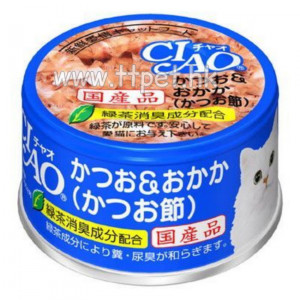 CIAO A10 貓罐頭 (鰹魚 + 鰹魚片) 85g