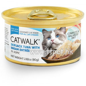 CATWALK 貓貓主食罐 - 鰹魚吞拿 + 鯛魚 80g