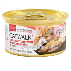 CATWALK 貓貓主食罐 - 鰹吞拿魚 + 三文魚 80g