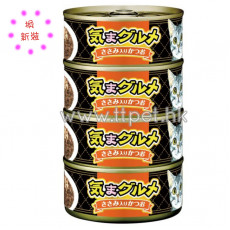 AIXIA 紅肉果凍貓罐頭 - 鰹魚+雞肉 620g (155g×4缶)