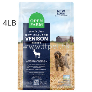 Open Farm 無穀物紐西蘭鹿肉配方狗糧 (4LB)