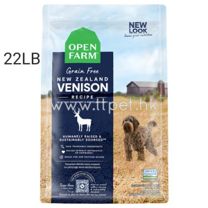 Open Farm 無穀物紐西蘭鹿肉配方狗糧 (22LB)