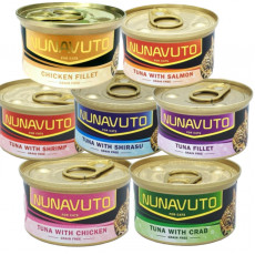 Nunavuto 無穀物貓罐頭 (混味) (80g x 24罐 × 5原箱）