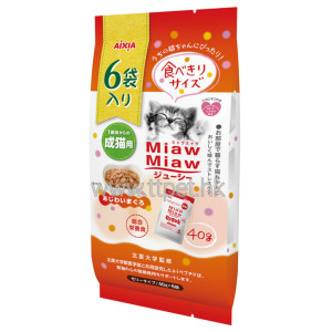 Aixia Miaw Miaw 多汁主食濕包 - 吞拿魚 270g (40g x 6)