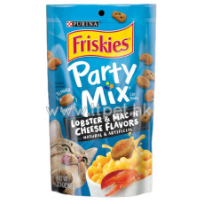Friskies 喜躍 Party Mix 鬆脆貓小食 - 龍蝦芝士意粉味 (Lobster & Mac 'N' Cheese) 170g