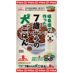 PETLINE 高級雞肉牛肉味(7歲以上)老犬糧 8KG 