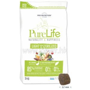 PureLife 減肥 / 絕育犬糧 - 鴨和白魚 2KG