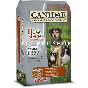 CANIDAE® ALL LIFE STAGES PLATINUM DOG FOOD WITH CHICKEN, TURKEY, LAMB & FISH MEALS FOR SENIOR & OVERWEIGHT DOGS 咖比 全犬雞、火雞、羊、魚肉老年犬/低熱量配方狗糧 