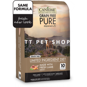 CANIDAE® Grain Free PURE Elements Adult Dog Formula Made With Fresh Lamb Dog Food 咖比 無穀物多元配方(雞、火雞、羊、魚肉)狗糧